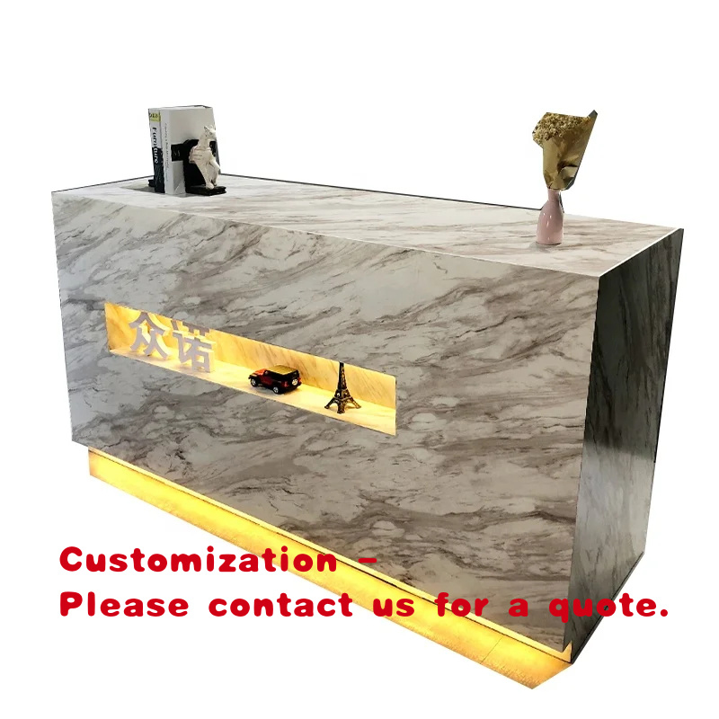 Desk Setup Simple - custom.Modern Simple Spa Cashier Desk White