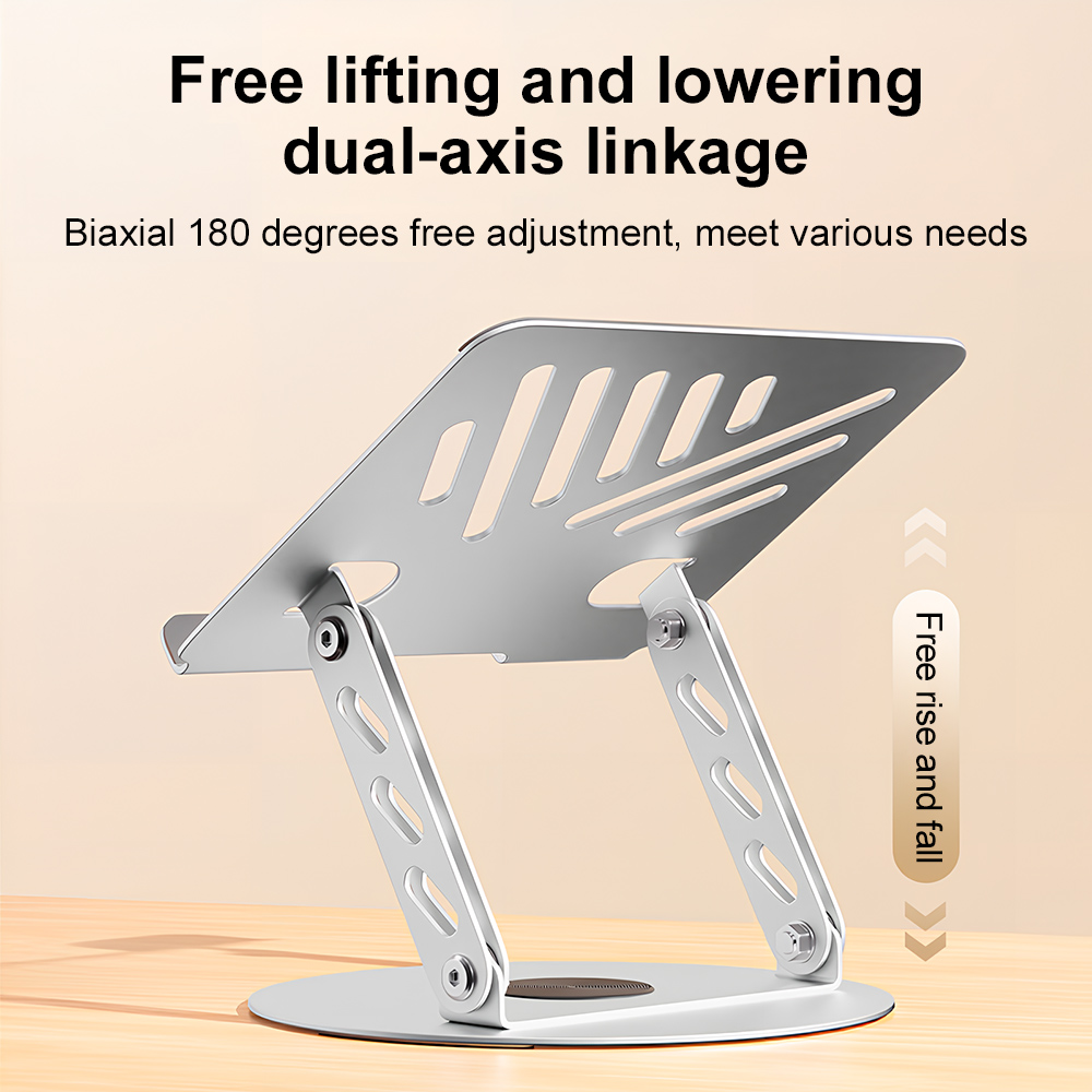 Gaming Setup Desk - 360° Rotating Laptop Stand Adjustable Foldable