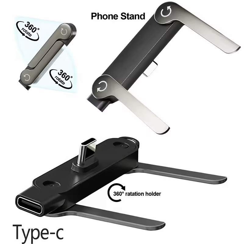 Desk Setup Stand - Flat Type C Phone Charging Bracket
