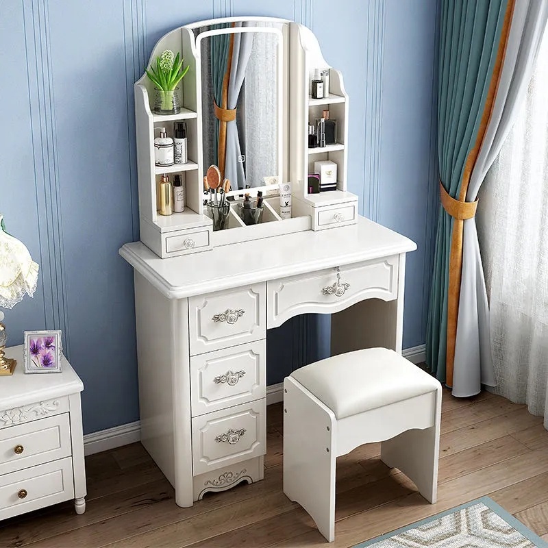 Girls White and pink Modern Wo - Desk Setup Simple ulasan dan harga