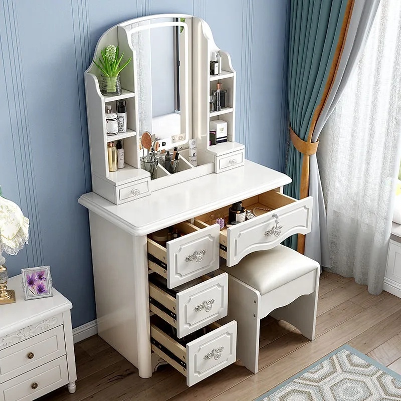 Girls White and pink Modern Wo - Desk Setup Simple ulasan dan harga