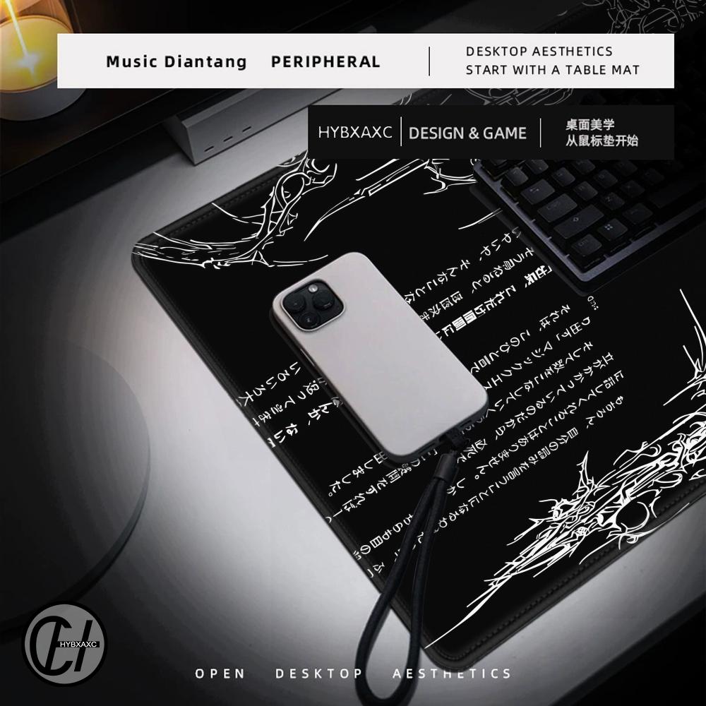 Black White Cybersigilism Desk - Desk Setup Aesthetic ulasan dan harga