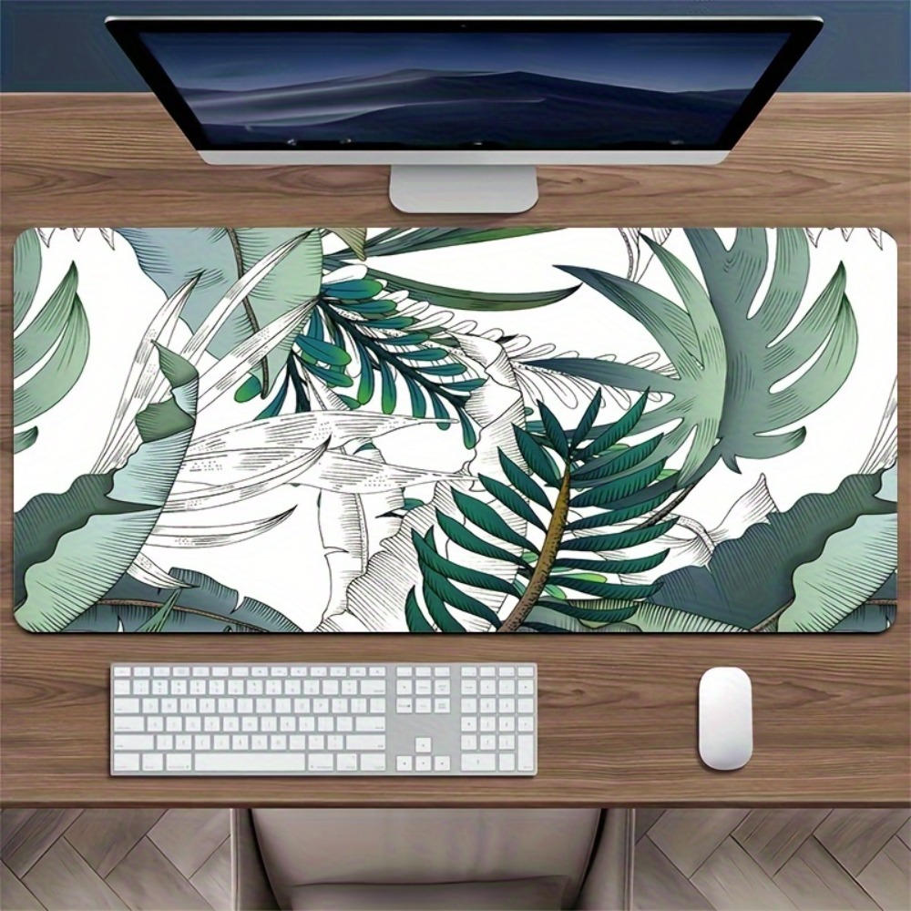 Tropical plant pattern, anti-s - Desk Setup Simple ulasan dan harga