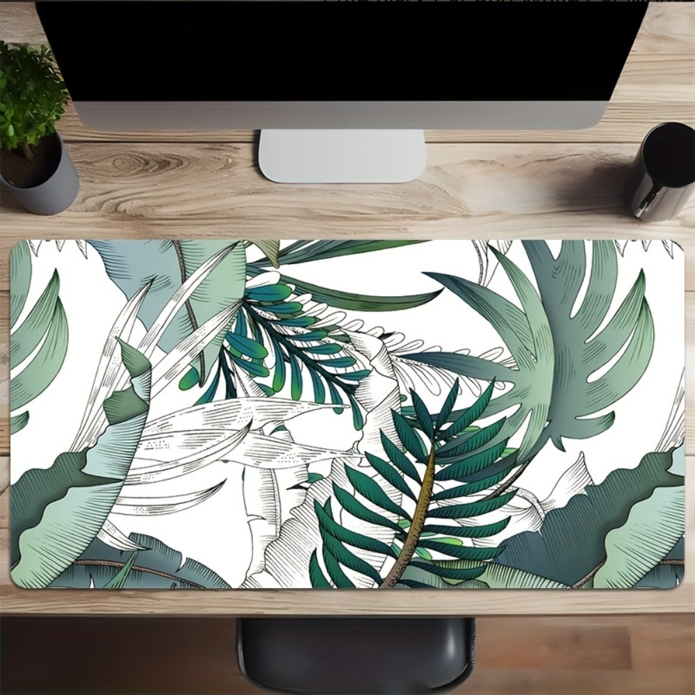 Tropical plant pattern, anti-s - Desk Setup Simple ulasan dan harga