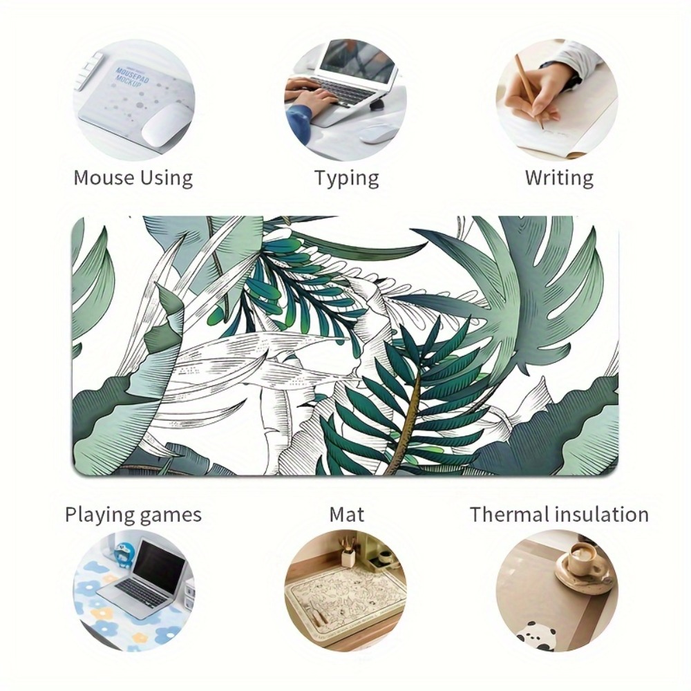 Tropical plant pattern, anti-s - Desk Setup Simple ulasan dan harga