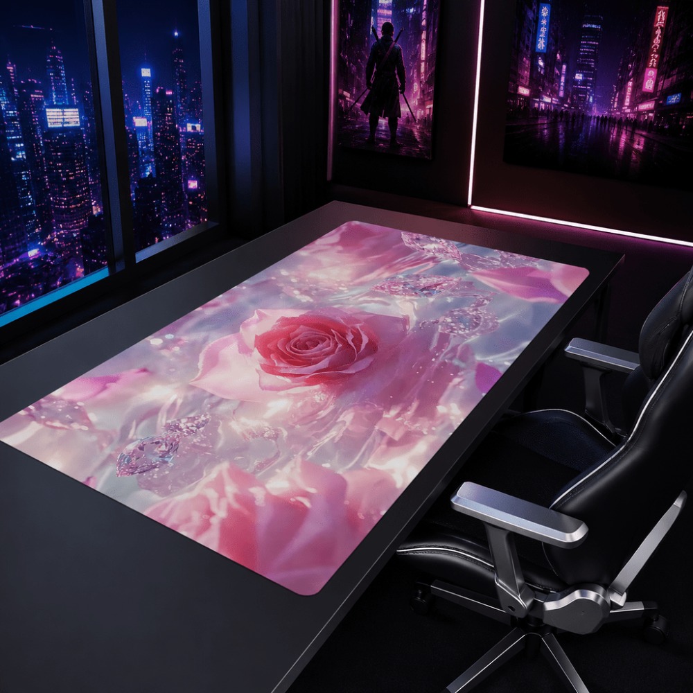 Original pink rose watermark.  - Desk Setup Simple ulasan dan harga