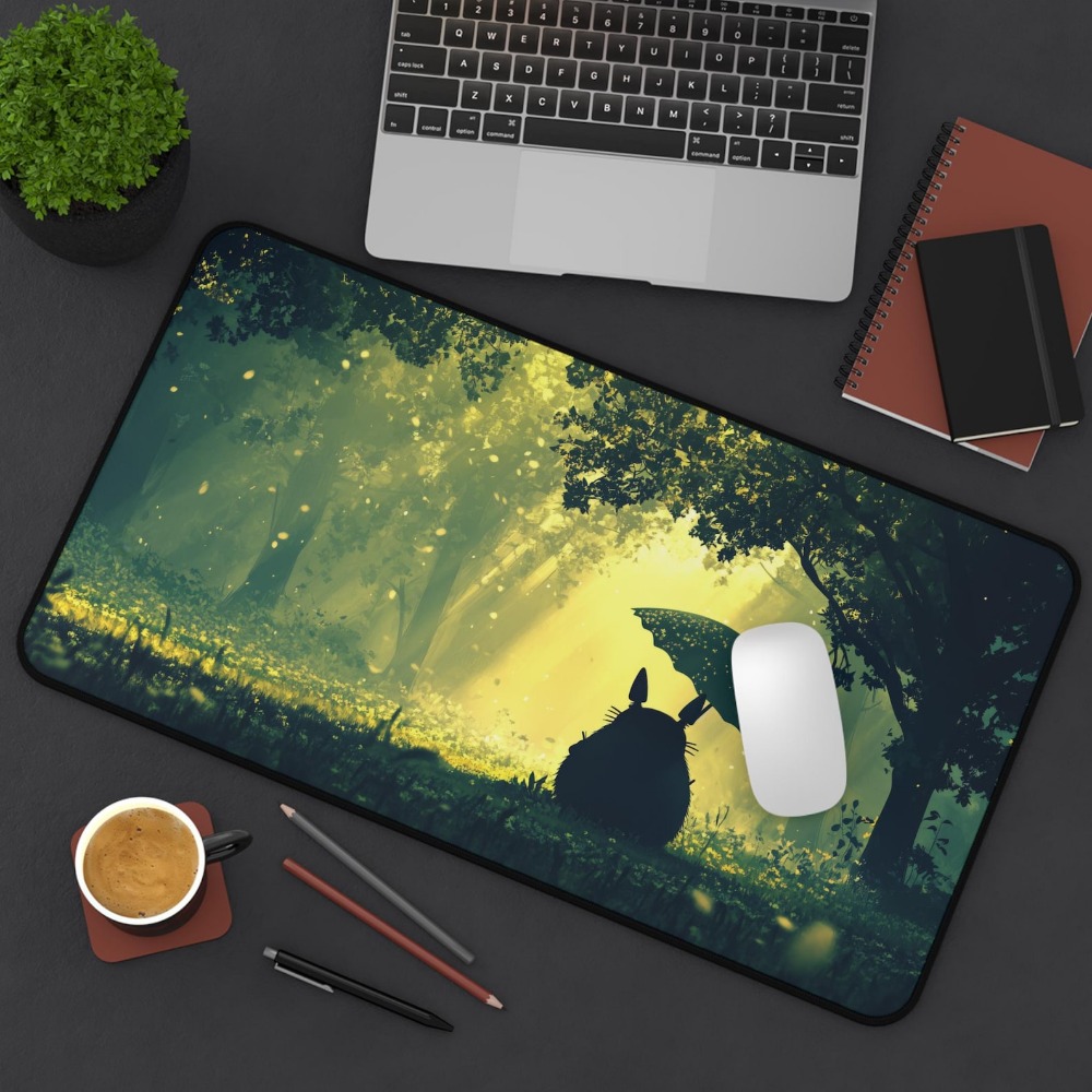 Dreamy Green Forest Totoro Lar - Desk Setup Aesthetic ulasan dan harga