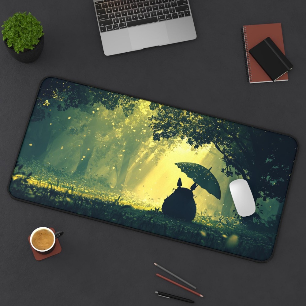 Dreamy Green Forest Totoro Lar - Desk Setup Aesthetic ulasan dan harga