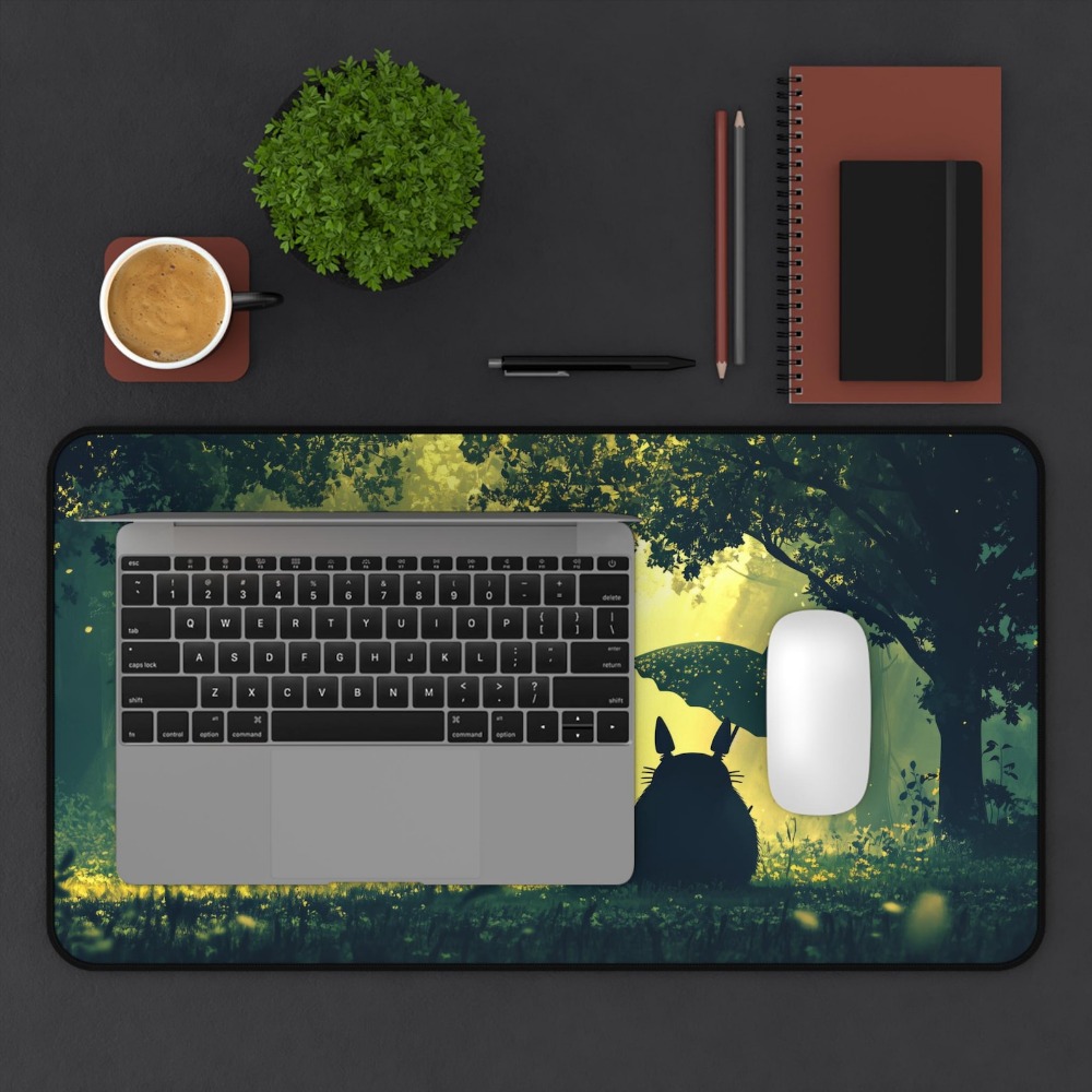 Dreamy Green Forest Totoro Lar - Desk Setup Aesthetic ulasan dan harga