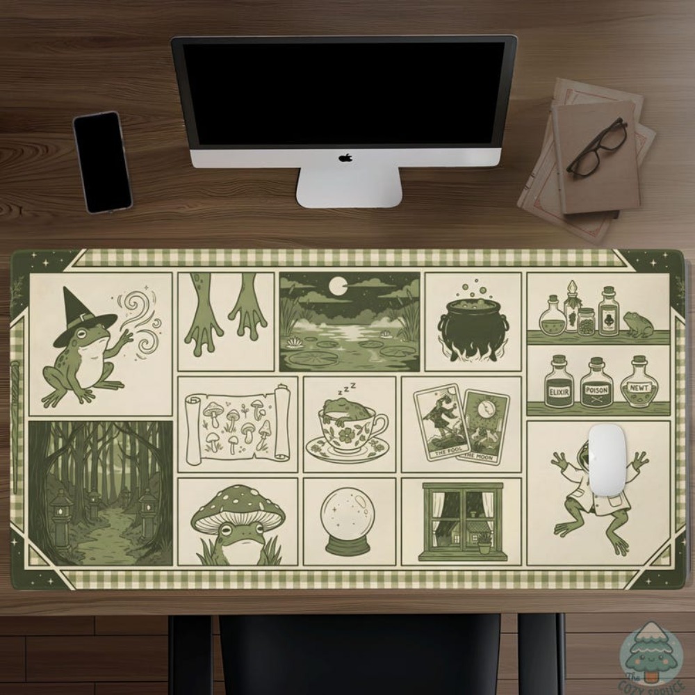 Witchy Frog Apothecary Desk Ma - Desk Setup Aesthetic ulasan dan harga