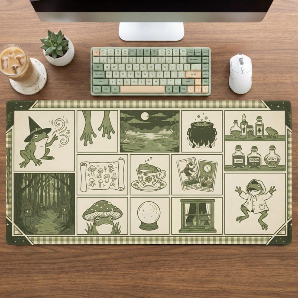 Witchy Frog Apothecary Desk Ma - Desk Setup Aesthetic ulasan dan harga