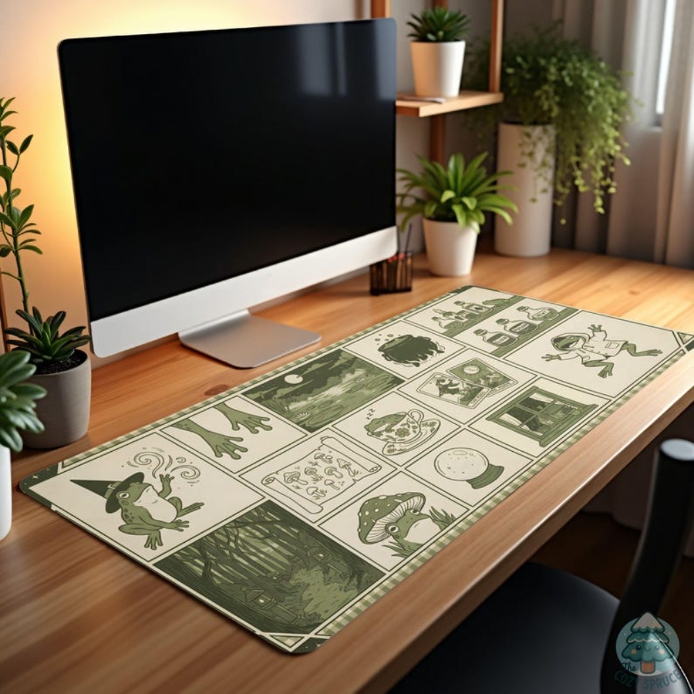 Witchy Frog Apothecary Desk Ma - Desk Setup Aesthetic ulasan dan harga