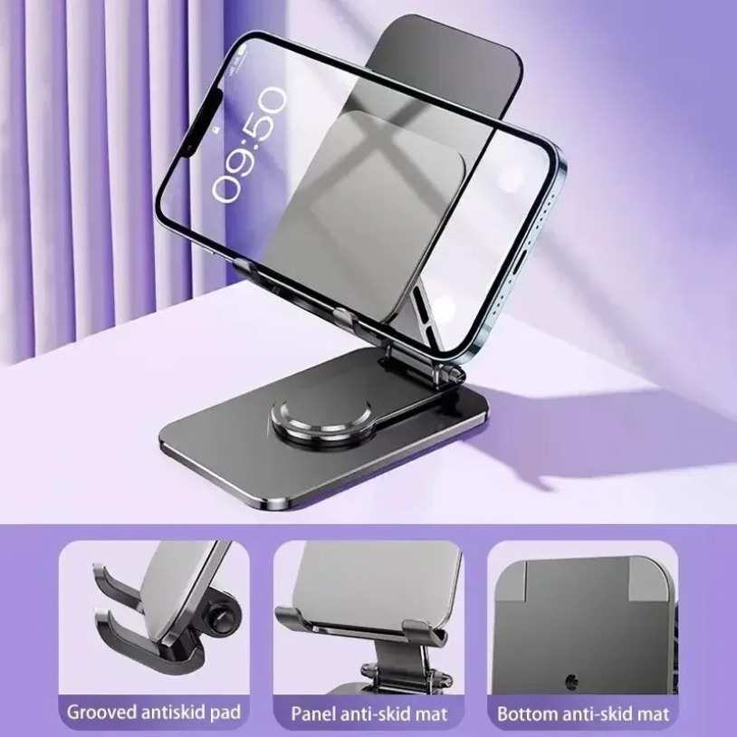 Universal Metal 360° Rotatable - Desk Setup Stand ulasan dan harga