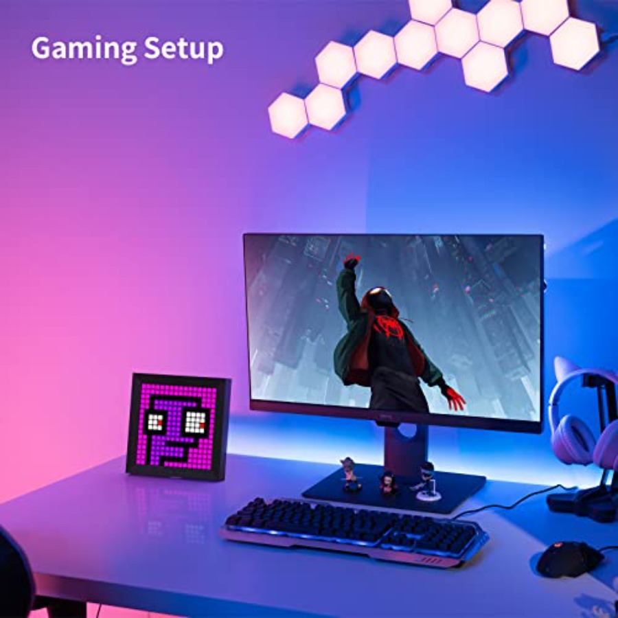 LED Light Pixel Display Panel  - Gaming Setup Desk ulasan dan harga