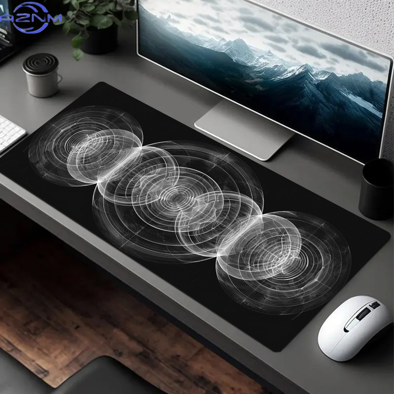 Large Black and White Spiral P - Desk Setup Black And White ulasan dan harga