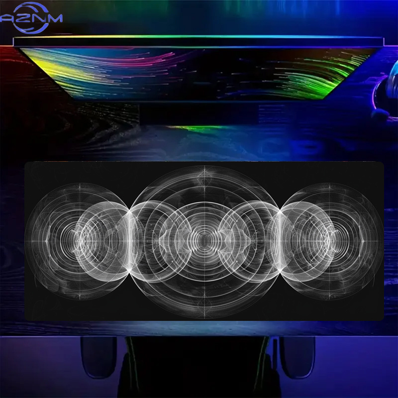 Large Black and White Spiral P - Desk Setup Black And White ulasan dan harga
