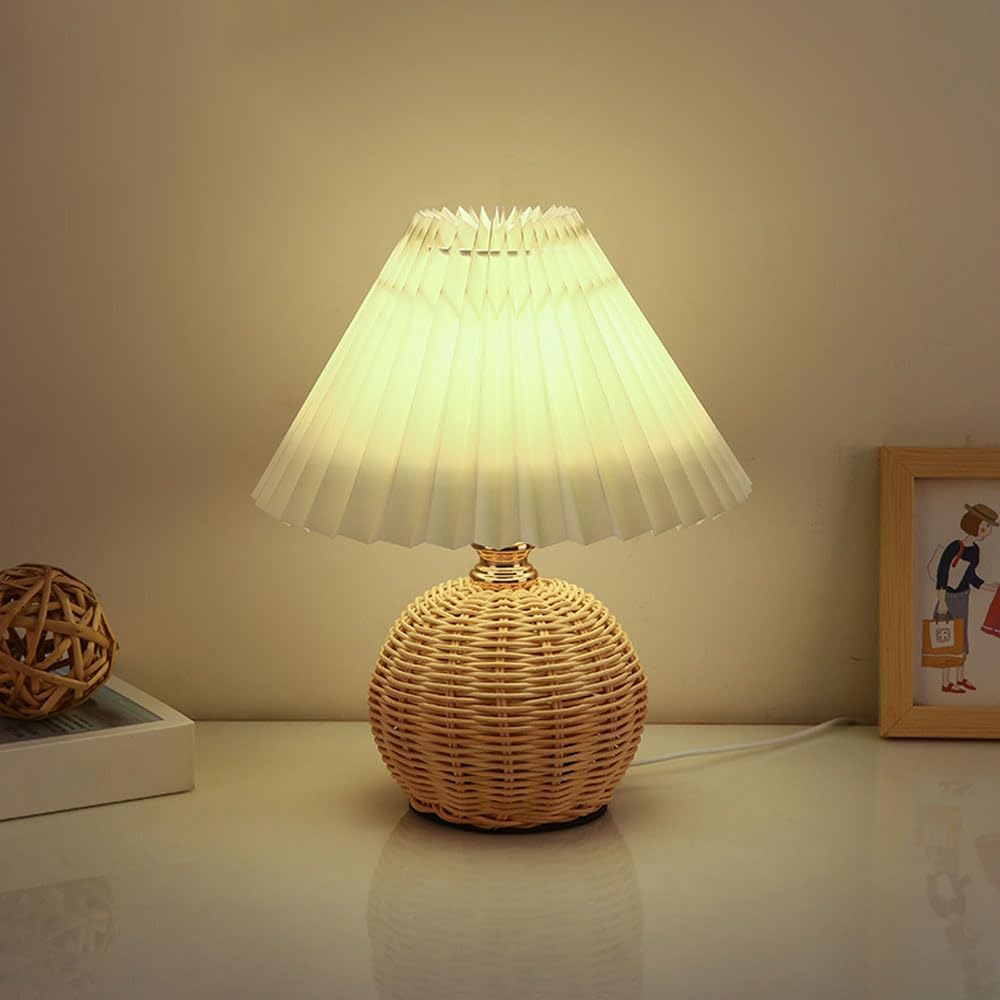 SCKDAY LED Pleated Table Lamp  - Desk Setup Aesthetic ulasan dan harga