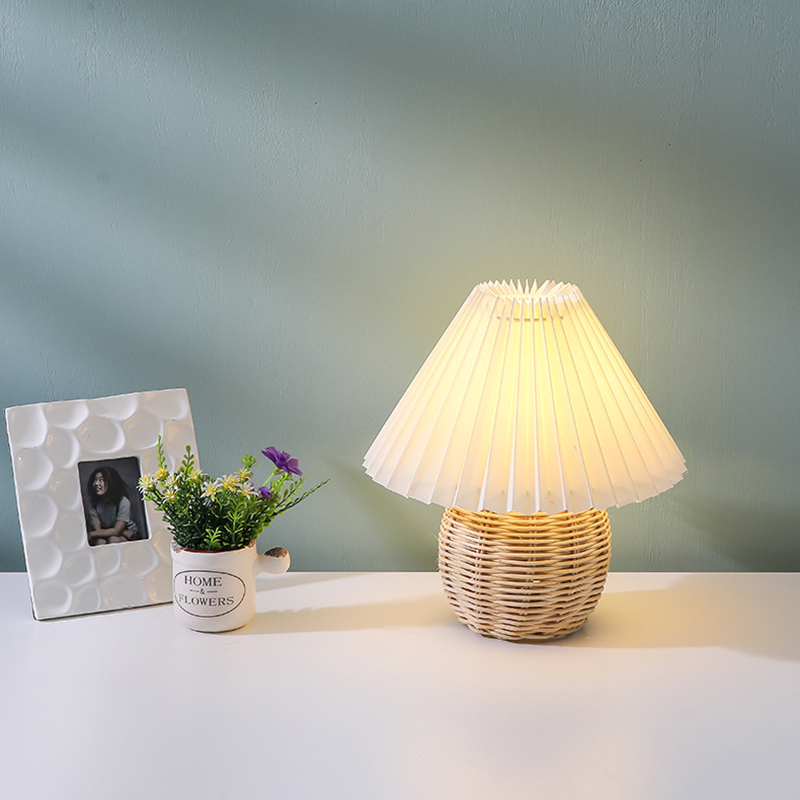 SCKDAY LED Pleated Table Lamp  - Desk Setup Aesthetic ulasan dan harga