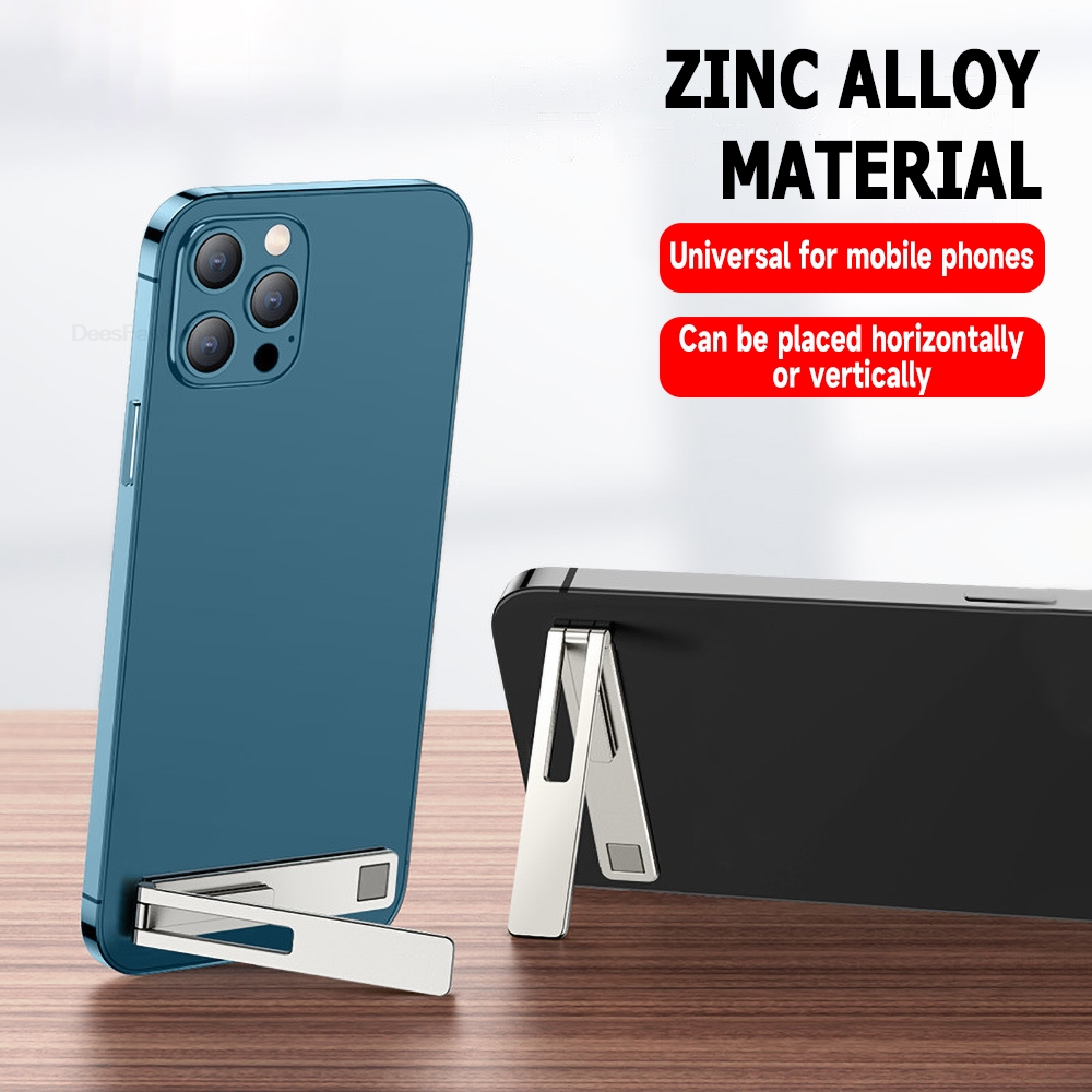 Metal Steel Folding Phone Brac - Desk Setup Stand ulasan dan harga
