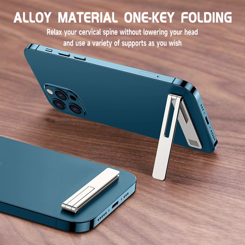 Metal Steel Folding Phone Brac - Desk Setup Stand ulasan dan harga