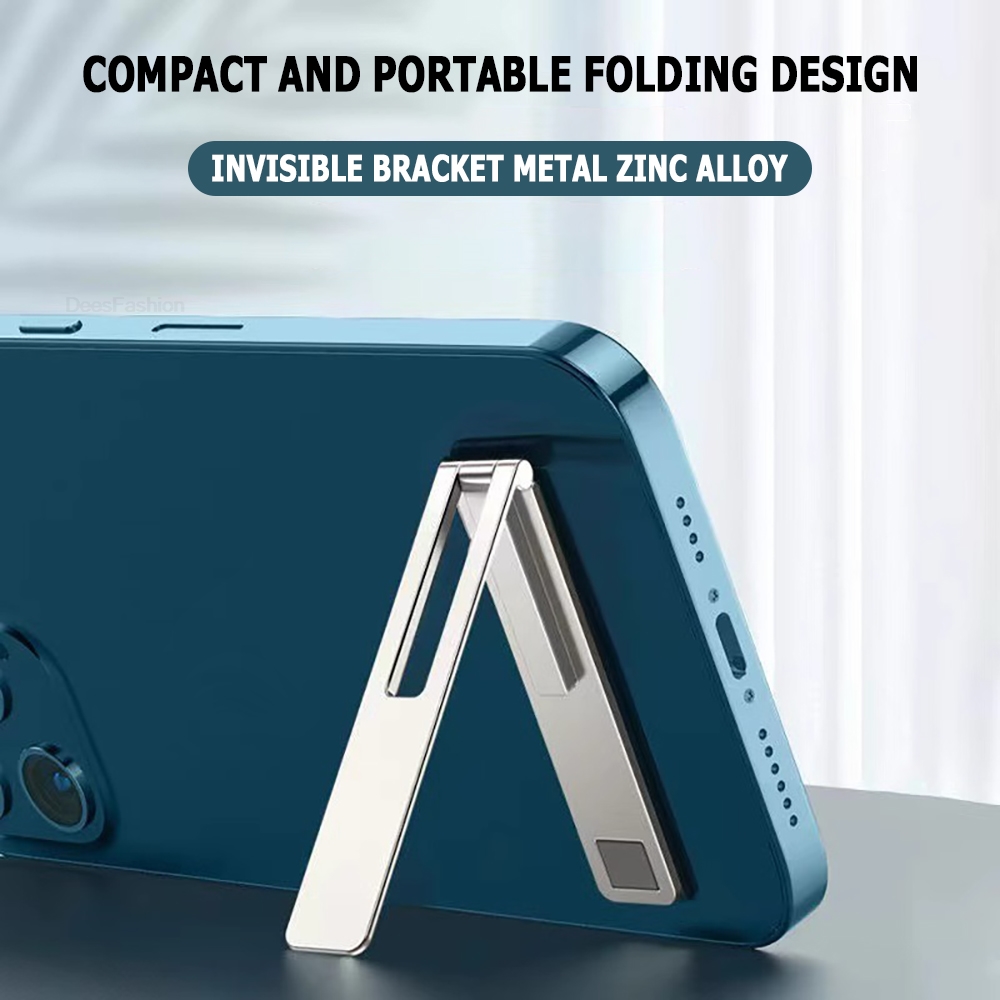 Metal Steel Folding Phone Brac - Desk Setup Stand ulasan dan harga