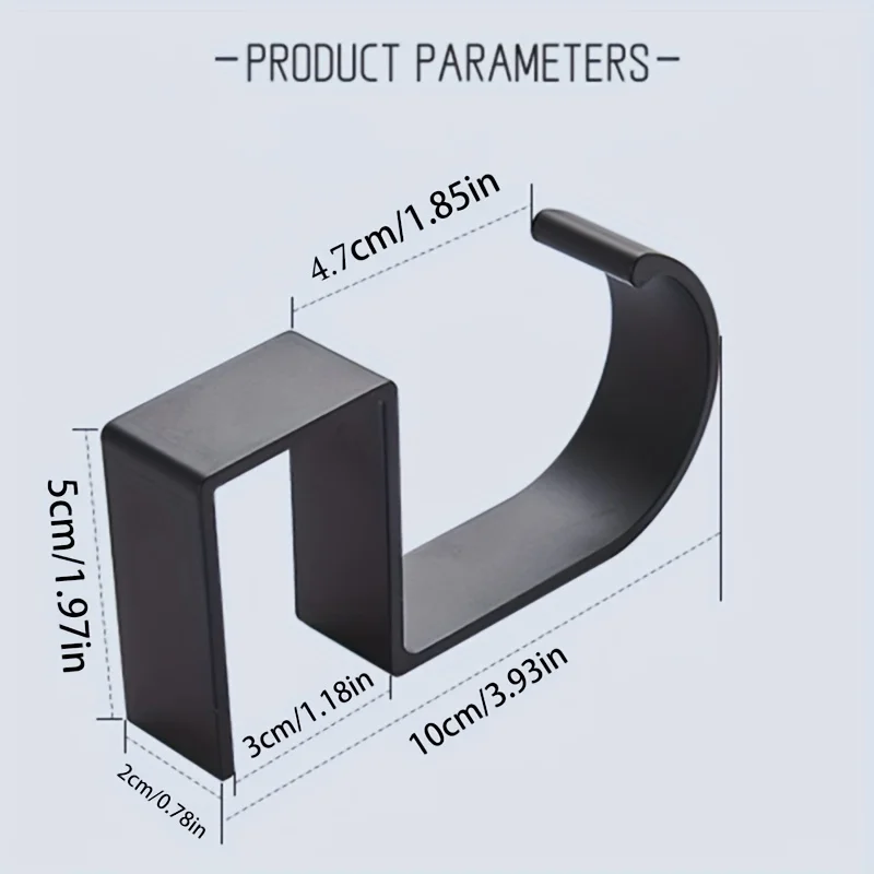 Aluminum Desk Hook Organizer A - Desk Setup Black And White ulasan dan harga