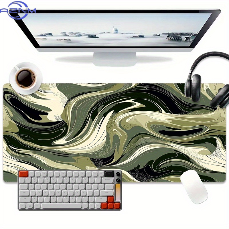 1pc Extra Large Gaming Mouse P - Desk Setup Black And White ulasan dan harga