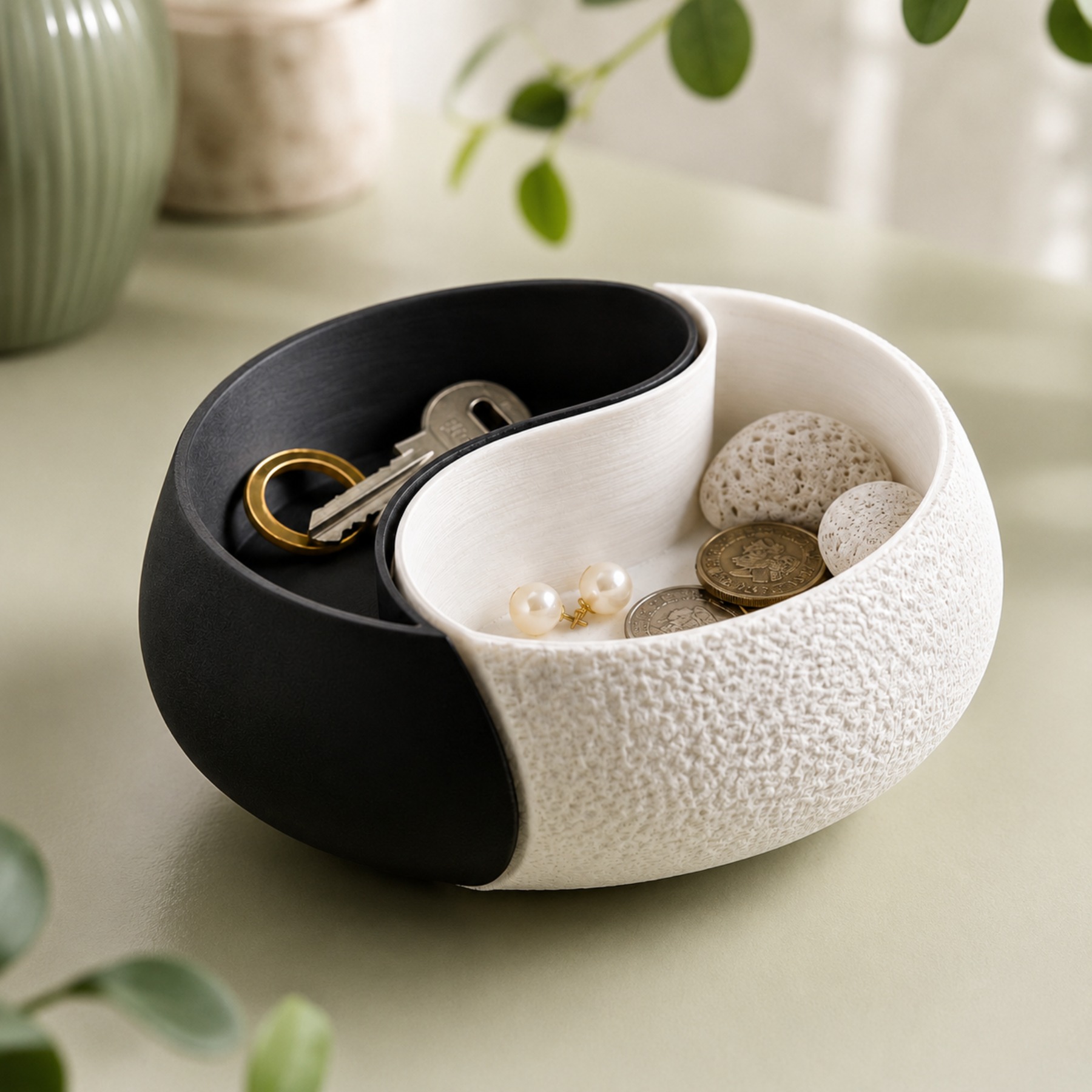 1-Piece Black and White Color  - Desk Setup Black And White ulasan dan harga