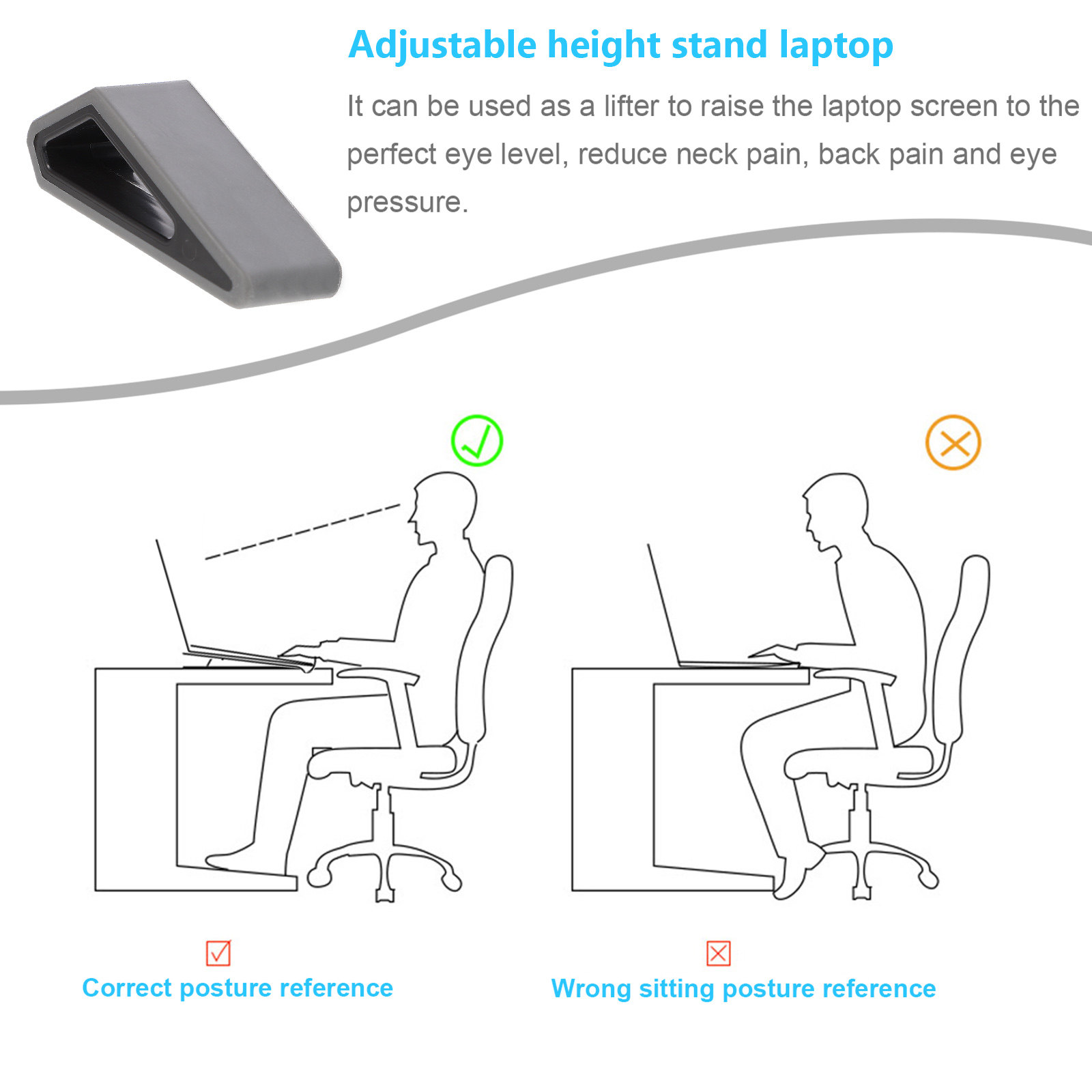 2Pcs Laptop Stand Notebook Ris - Desk Setup Notebook ulasan dan harga