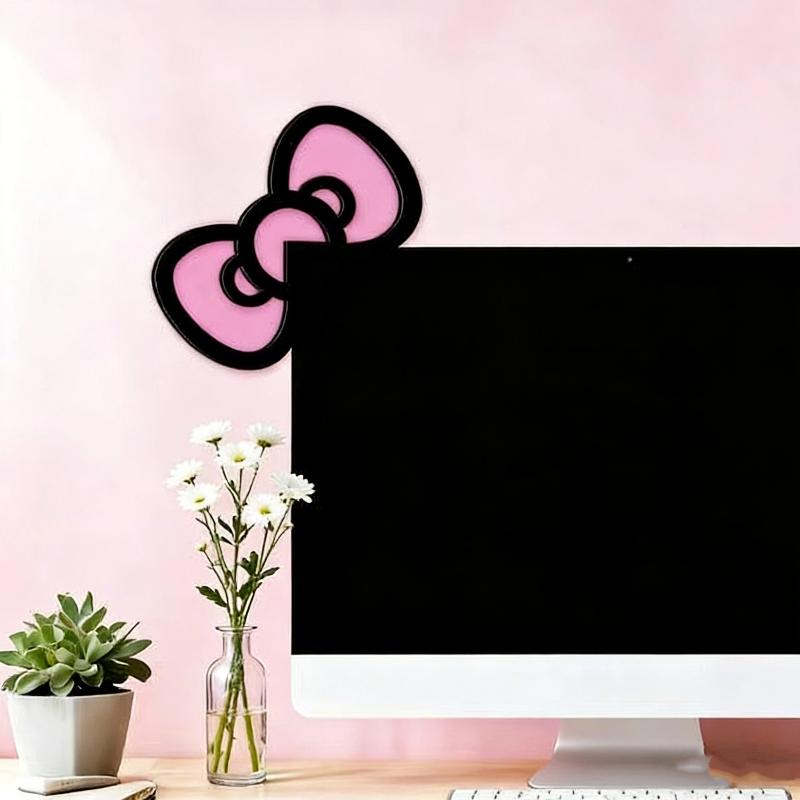 New 1/2Pcs Wooden Bowknot PC A - Gaming Setup Desk ulasan dan harga