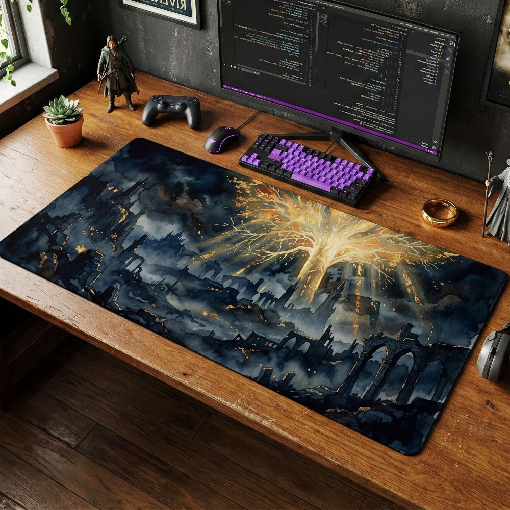 Desk Mat, Dark Fantasy Mouse P - Desk Setup Simple ulasan dan harga