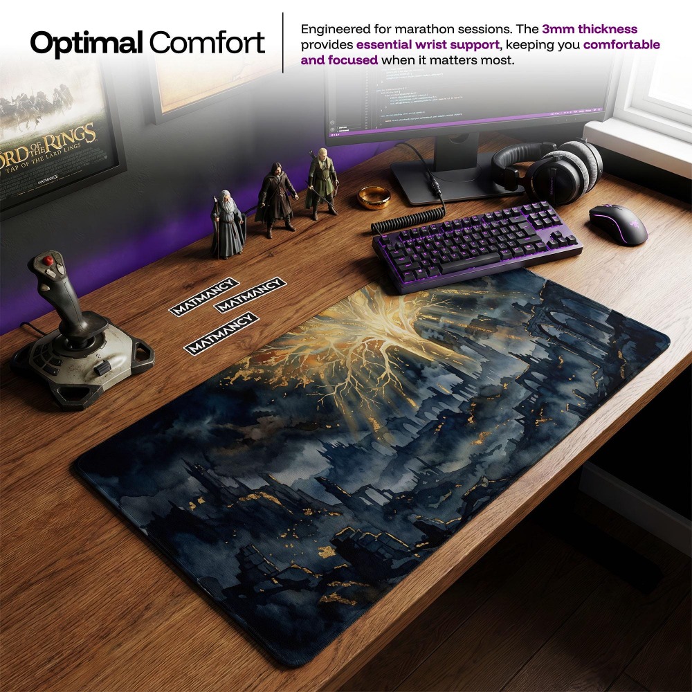 Desk Mat, Dark Fantasy Mouse P - Desk Setup Simple ulasan dan harga