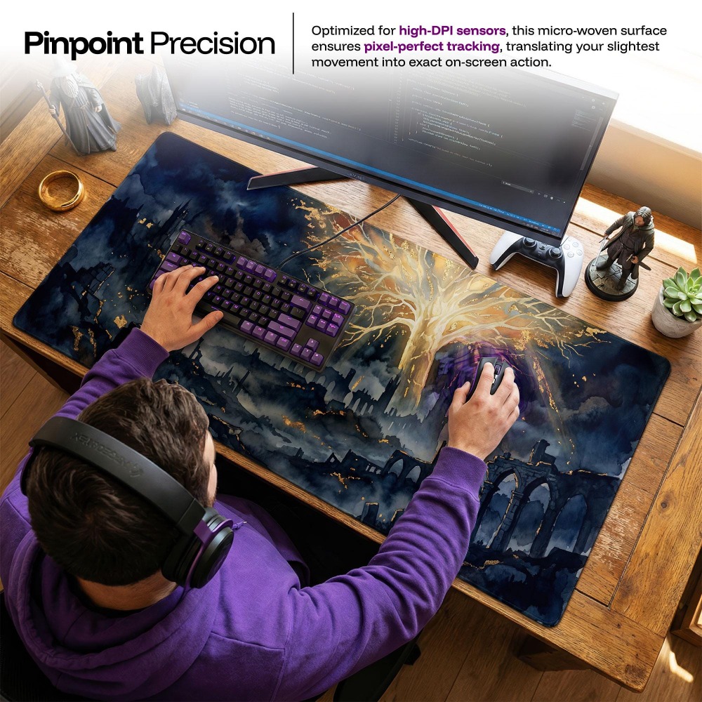 Desk Mat, Dark Fantasy Mouse P - Desk Setup Simple ulasan dan harga