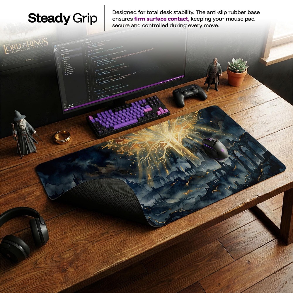 Desk Mat, Dark Fantasy Mouse P - Desk Setup Simple ulasan dan harga