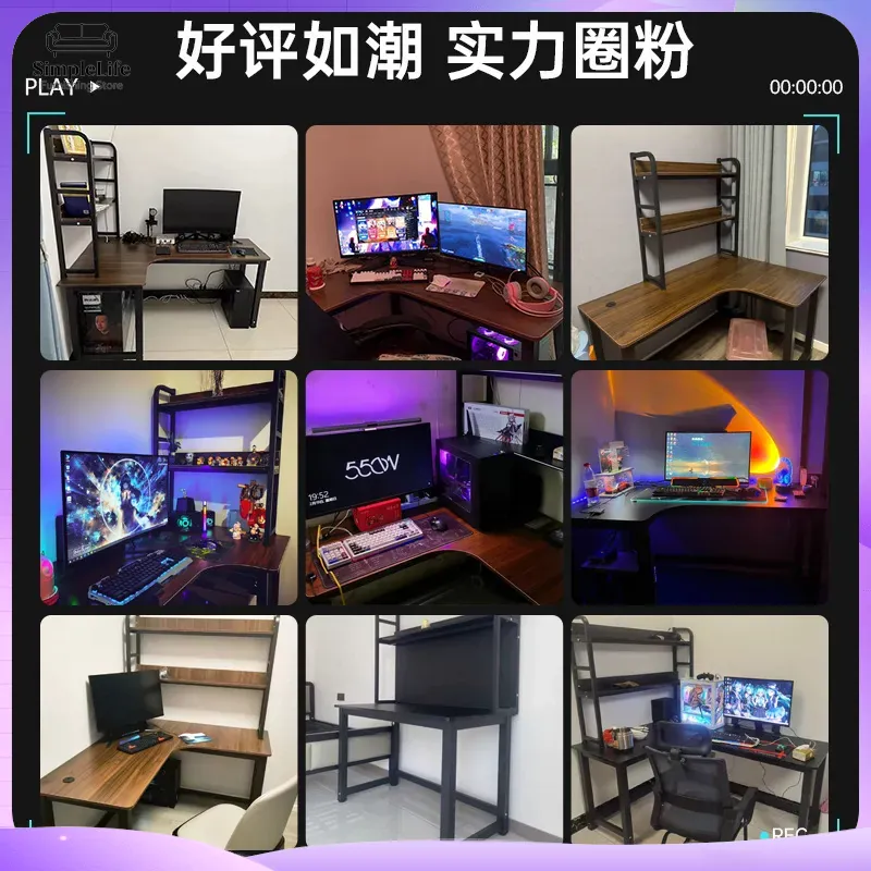 Corner Gaming Desk Computer De - Setup Desk Monitor ulasan dan harga
