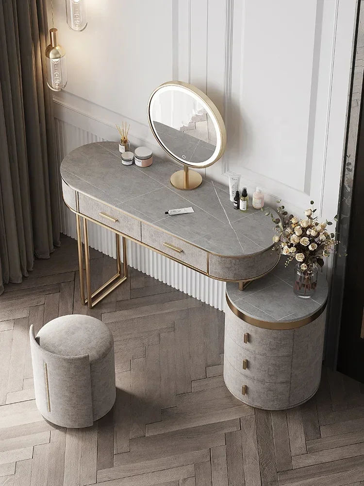 Bedroom Set European Furniture - Desk Vanity Setup ulasan dan harga