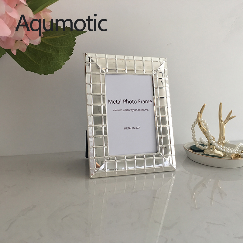 Aqumotic Nordic Iron Photo Fra - Desk Setup Simple ulasan dan harga