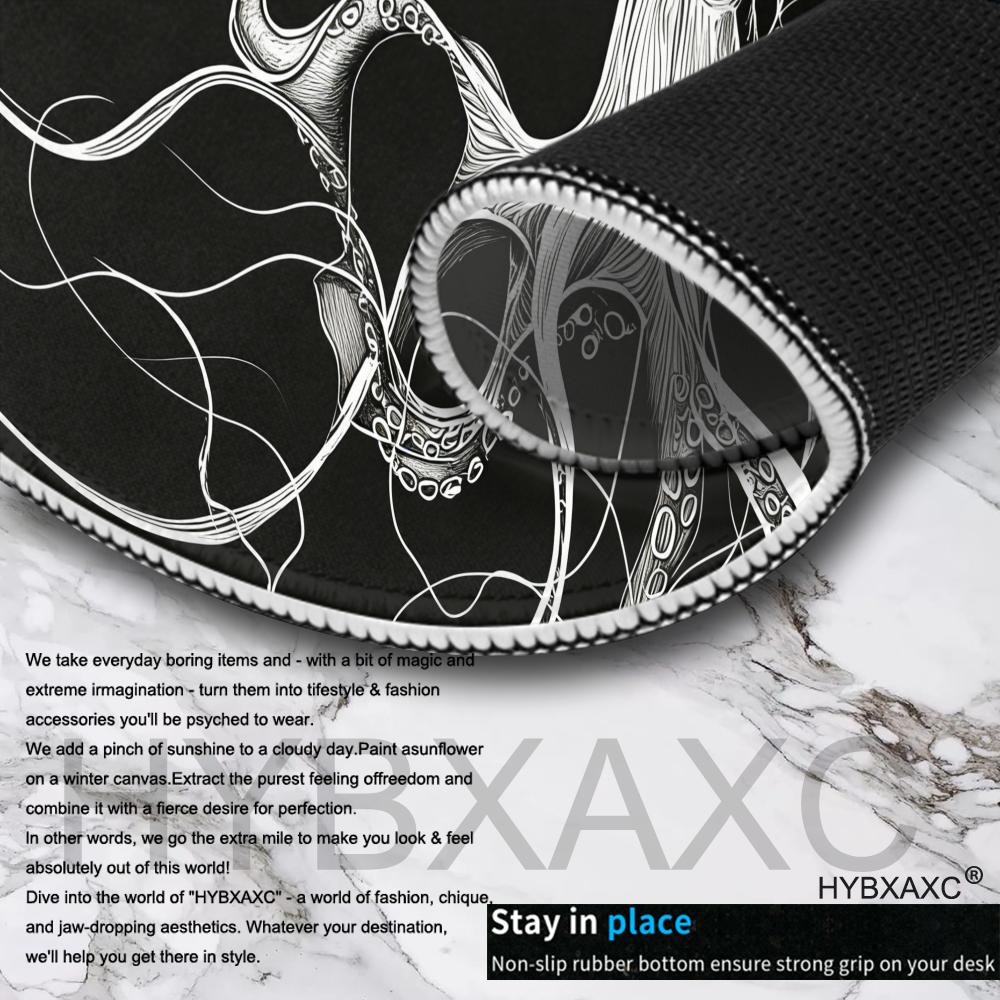 HYBXAXC Octopus Mouse Pad, Bla - Desk Setup Black And White ulasan dan harga