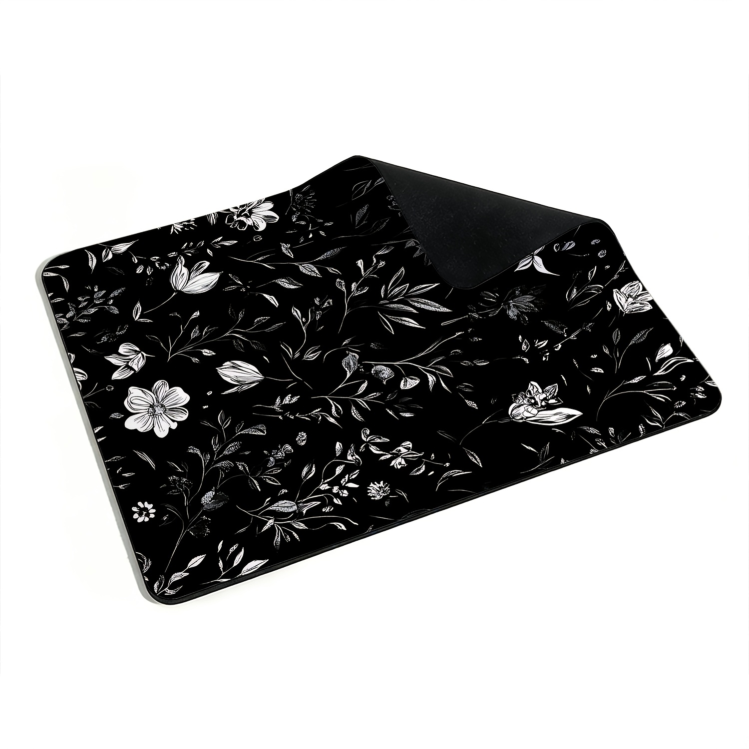 Small Sized Black White Floral - Desk Setup Black And White ulasan dan harga
