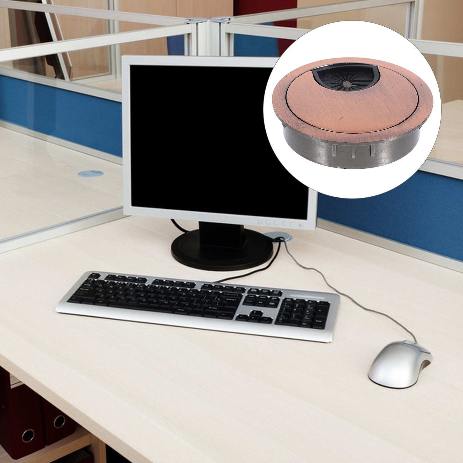 Round Cable Grommet Desktop Co - Desk Setup Simple ulasan dan harga