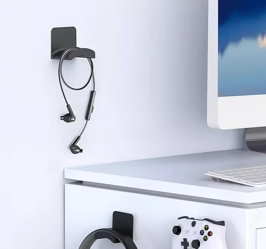 No Punch Headphone Hook Clip H - Gaming Setup Desk ulasan dan harga