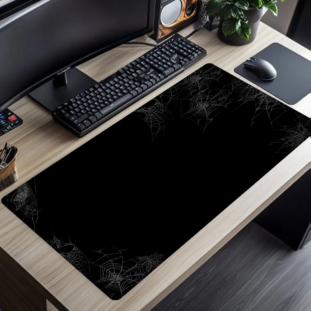 Abstract Black White Mouse Pad - Desk Setup Black And White ulasan dan harga