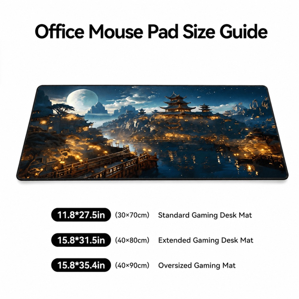 Original fantasy night city mo - Desk Setup Simple ulasan dan harga