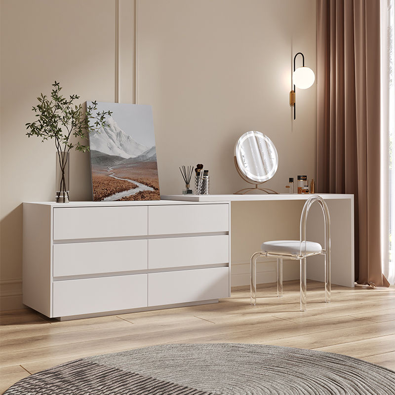 Dresser,Multi-purpose Flat L S - Desk Vanity Setup ulasan dan harga
