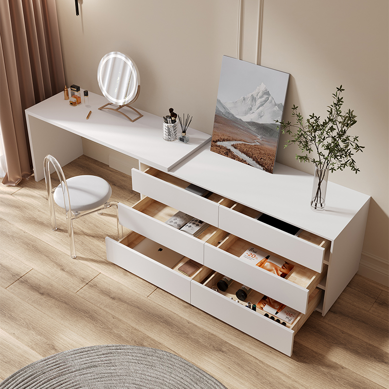 Dresser,Multi-purpose Flat L S - Desk Vanity Setup ulasan dan harga