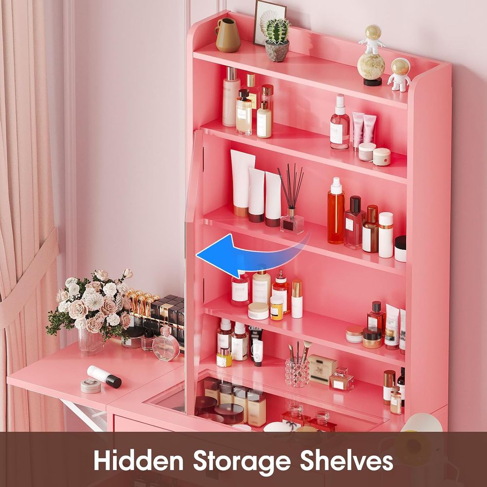 Vabches Small Makeup Vanity De - Desk Vanity Setup ulasan dan harga