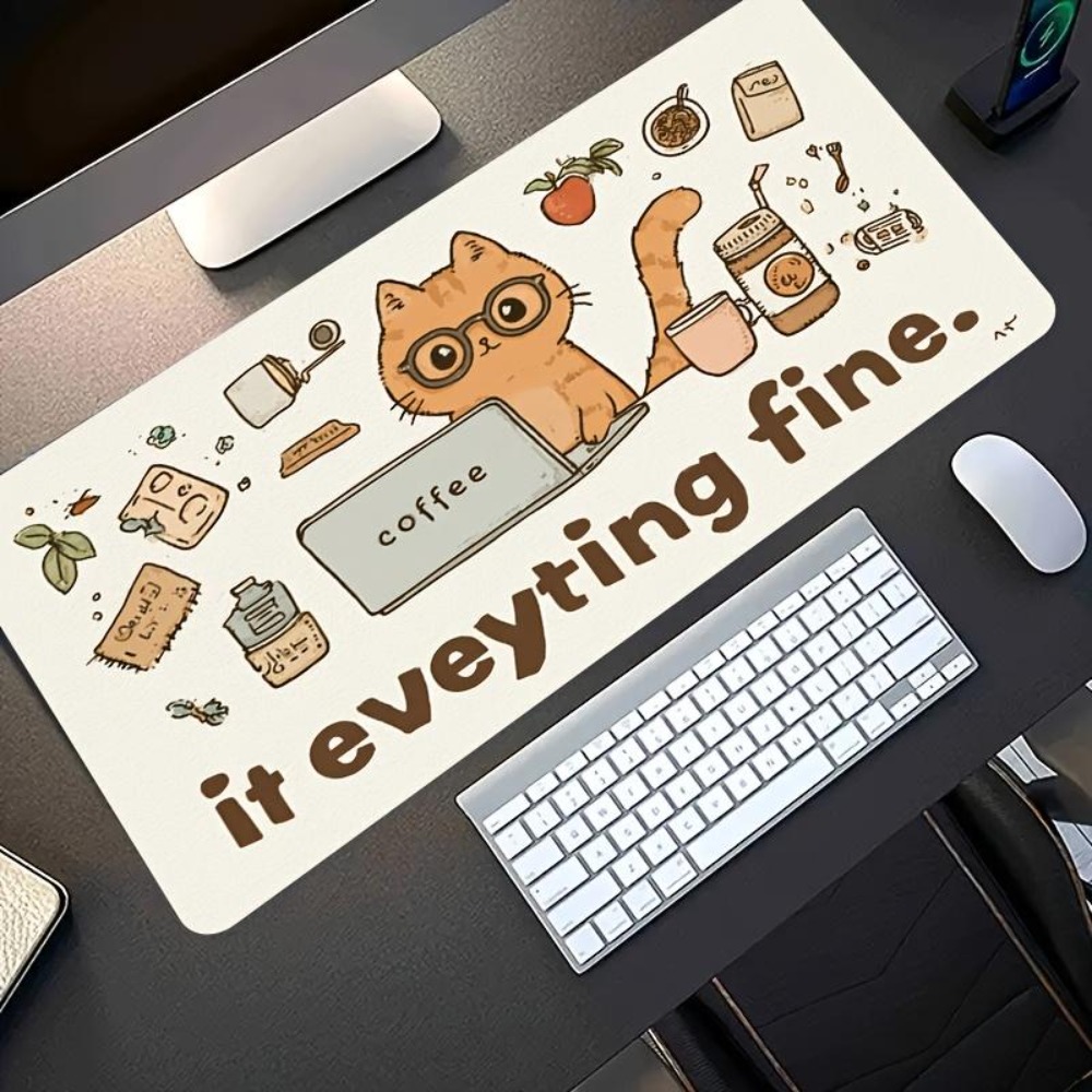 Hand-drawn patterns, an orange - Desk Setup Simple ulasan dan harga