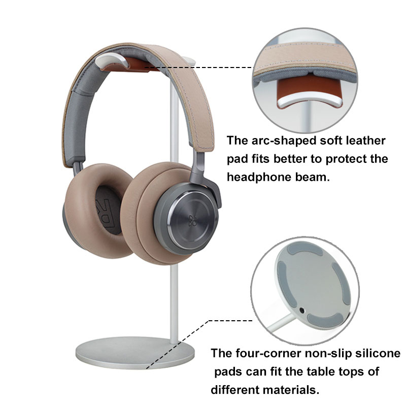 Curved Aluminum Headphone Stan - Gaming Setup Desk ulasan dan harga