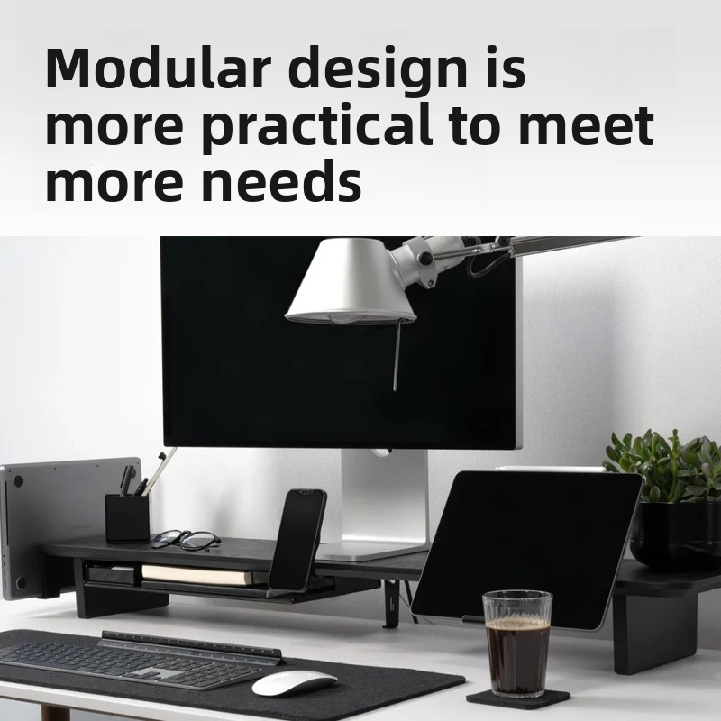 Solid Wood Monitor Riser Stand - Setup Desk Monitor ulasan dan harga