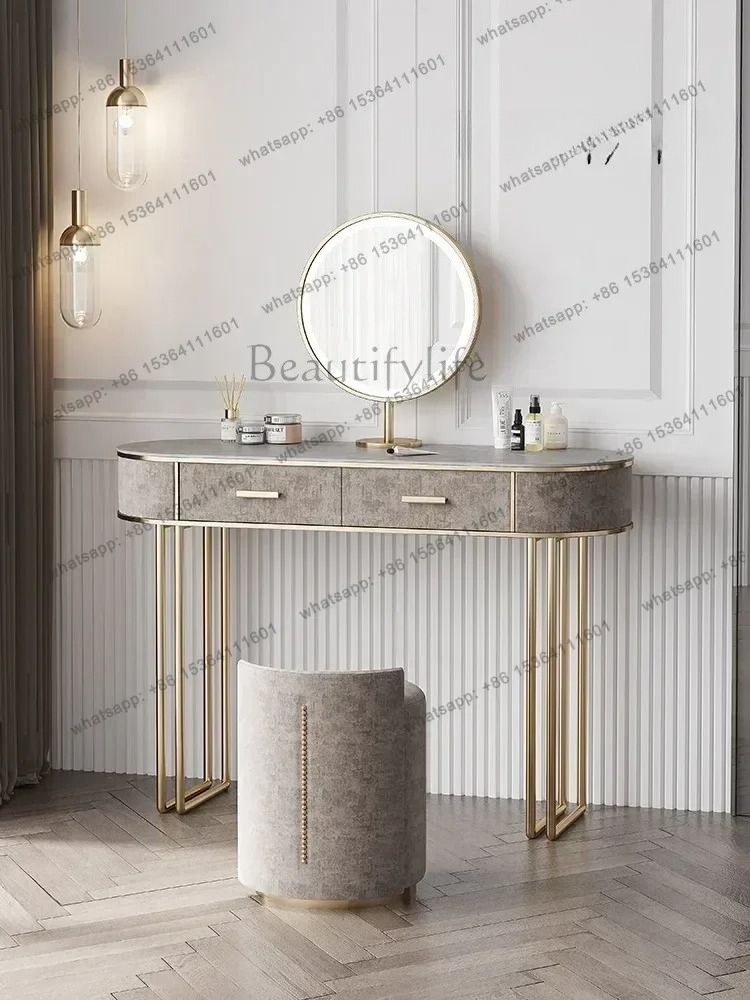 Bedroom Set European Furniture - Desk Vanity Setup ulasan dan harga